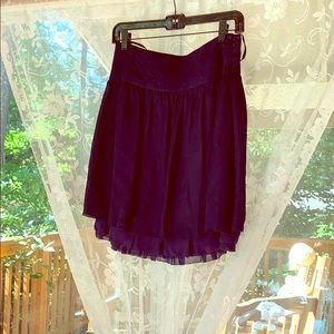 Navy blue layered skirt